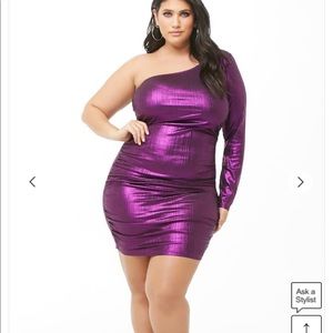Never worn Forever 21 one shoulder dress
